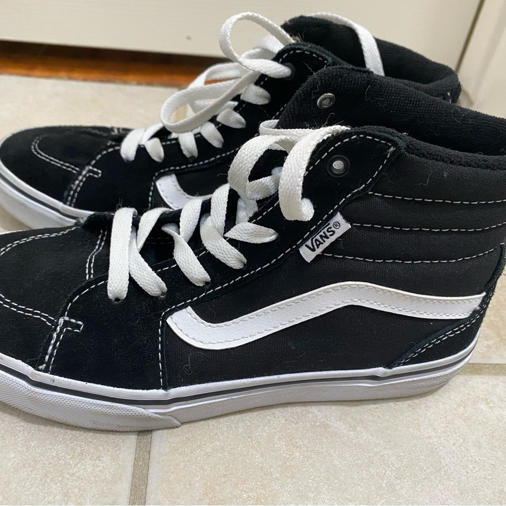 Vans high tops size 4 (youth)